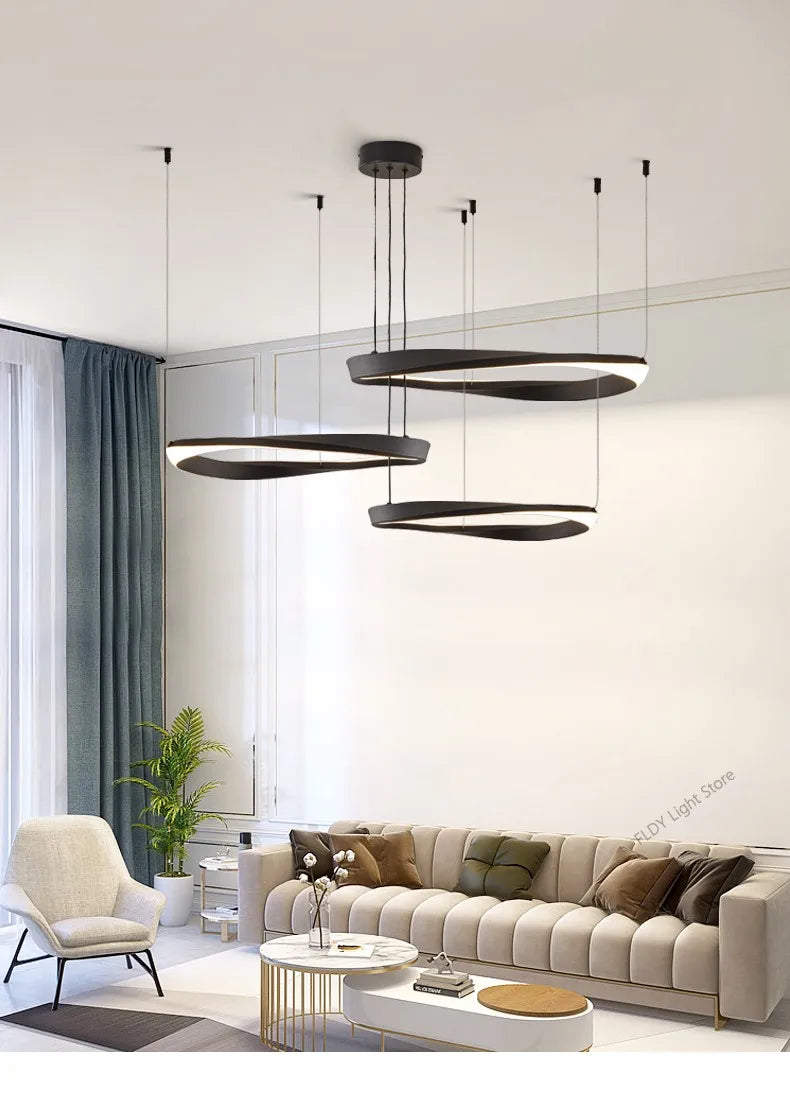 FLDY Modern LED Hanging Light | Round Pendant, Warm / Neutral / Cool White
