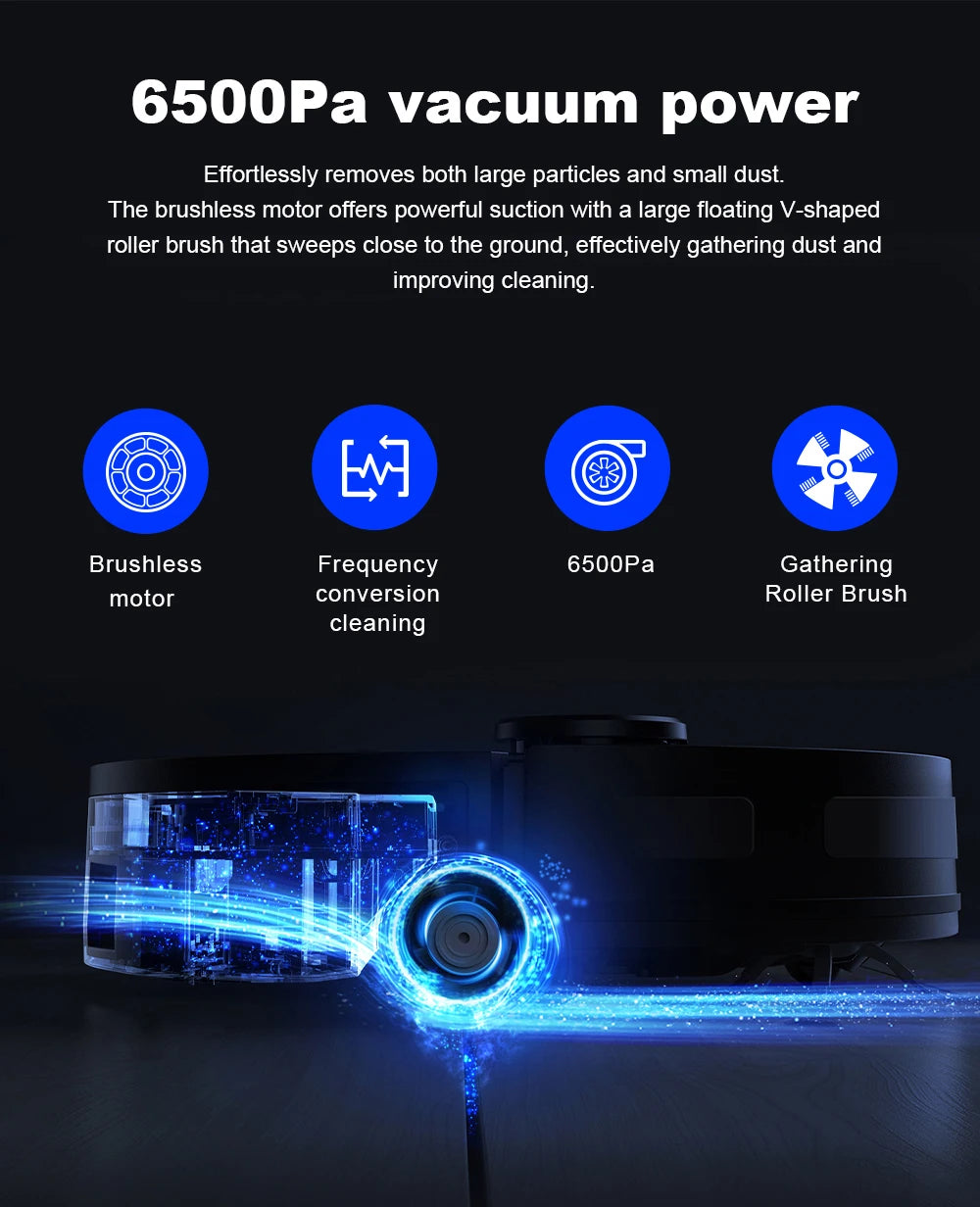 Liectroux M70 Pro Smart Robot Vacuum – LiDAR Navigation, 175-Min Runtime, Self-Empty Base
