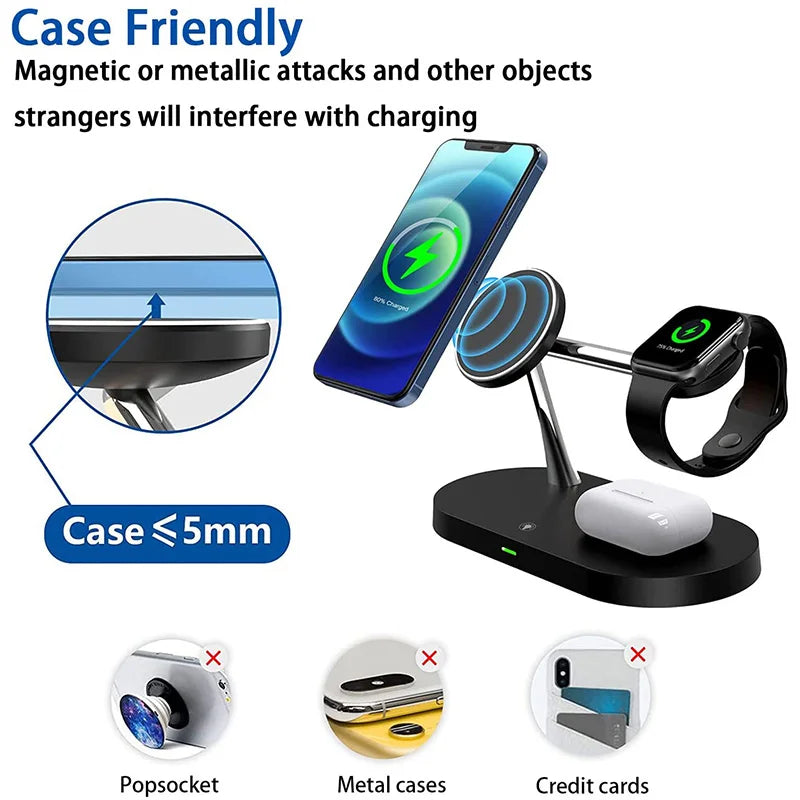 MagSafe Wireless Charging Station with LED Indicator – Apple Only