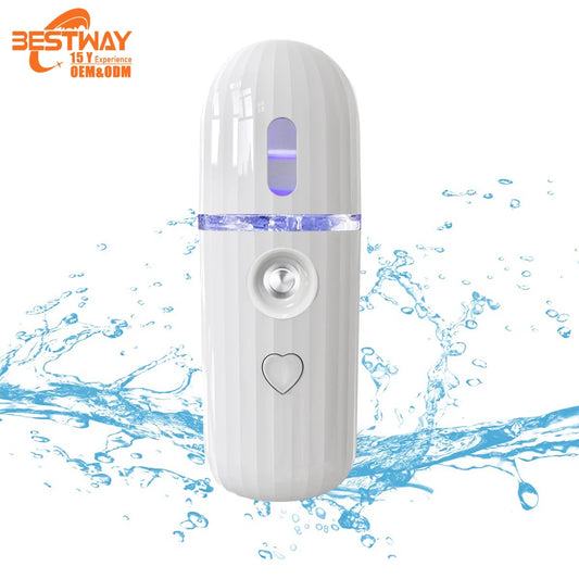 OEMG Nano Ionic Facial Mister – Rechargeable Portable Hydrating Face Mist Sprayer