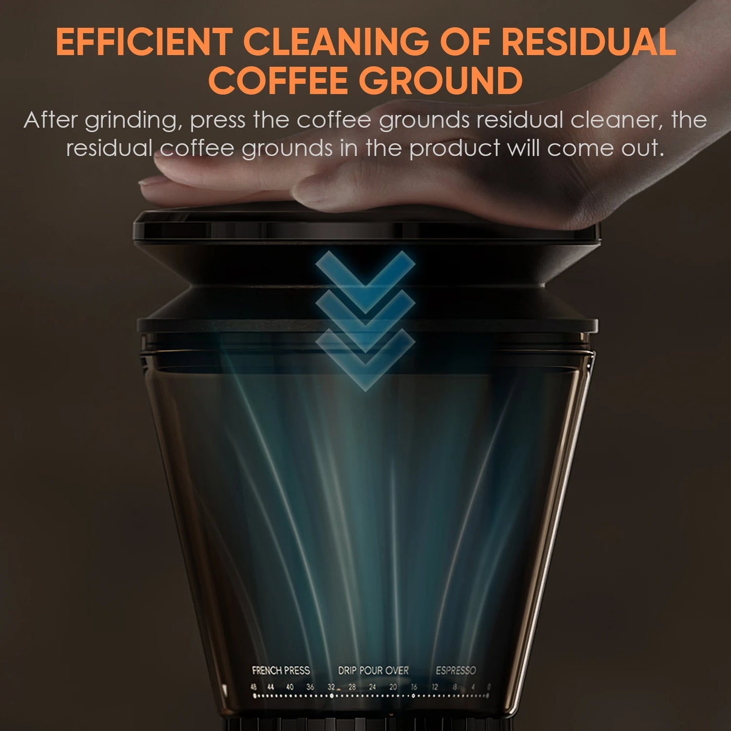 Biolomix Electric Burr Coffee Grinder – 48-Step Precision Espresso Grinder