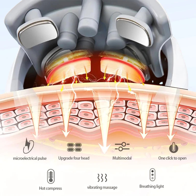 KEMOKO TENS Pulse Neck Massager – Heated Cervical & Shoulder Relaxation