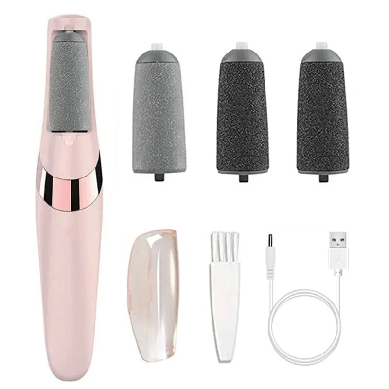 Electric Foot Grinder Pedicure Kit – Rechargeable Dead Skin & Heel Callus Remover