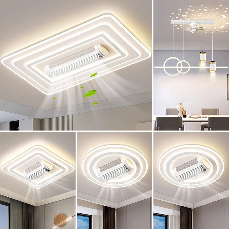 Artpad Modern LED Ceiling Fan with Light | Remote Control, Dimmable, Silent Motor