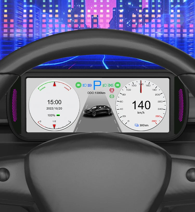KWHUD 6.8″ Tesla Instrument Cluster HUD – HD IPS Dashboard Display for Model 3 & Model Y (2019–2022)