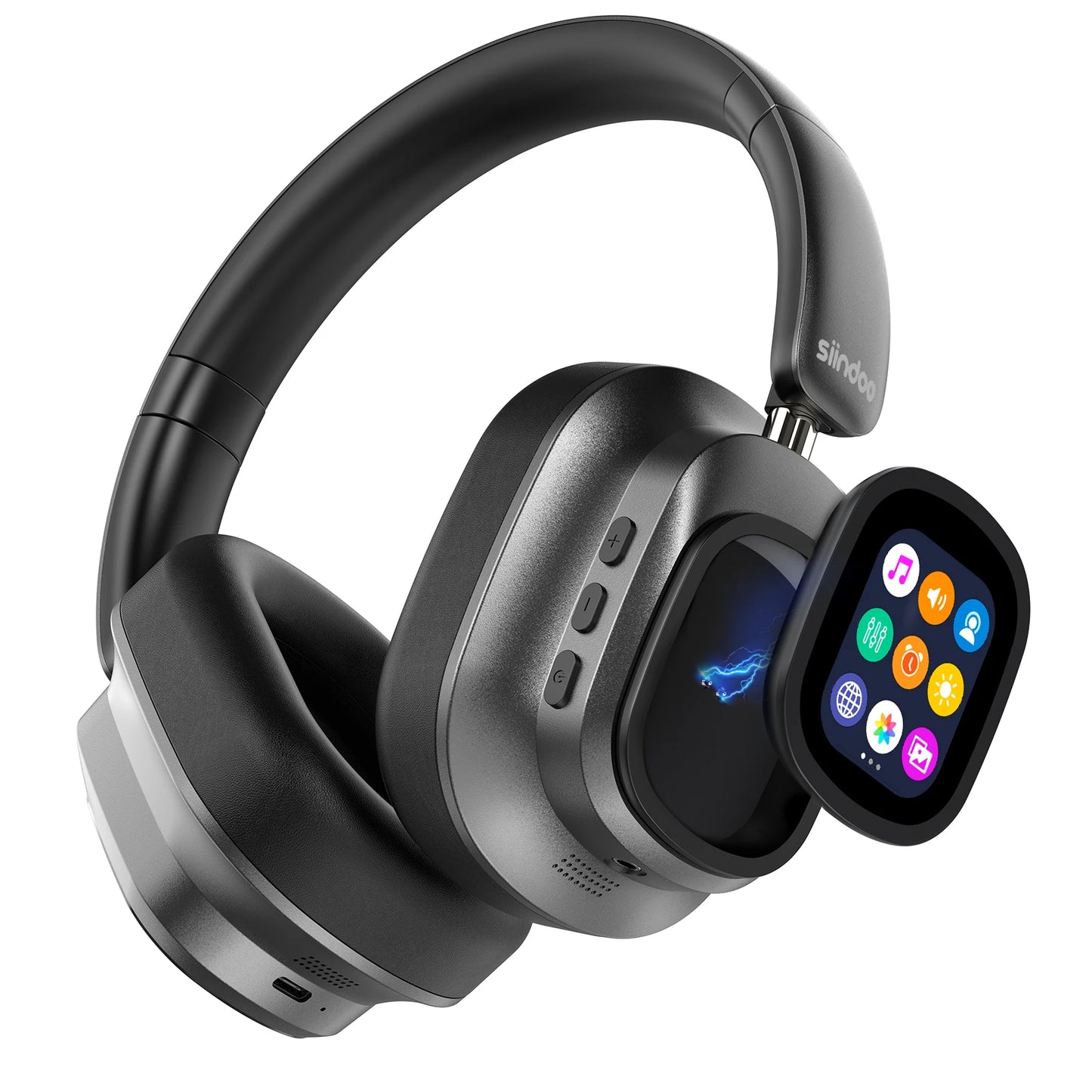 JH-ANC930PLUS Hybrid ANC Bluetooth Headphones – Touch Screen, 70H Playtime