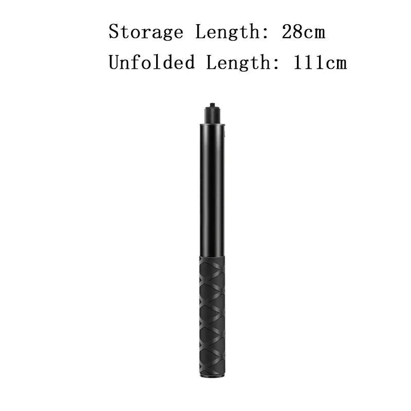 Adjustable Aluminum Selfie Stick for Insta360, GoPro & DJI Action