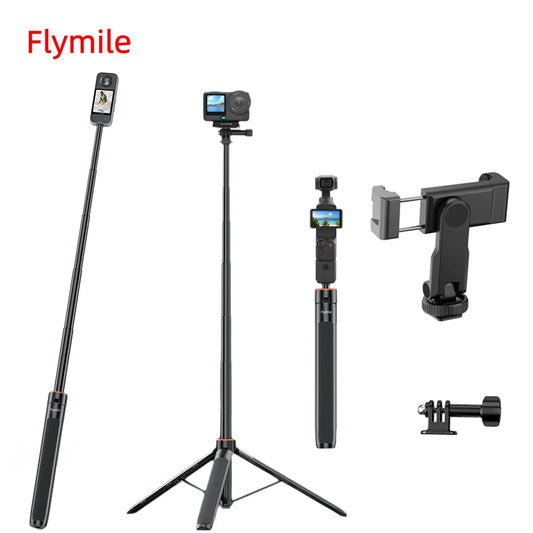 Portable Selfie Stick Tripod with 1/4″ Mount – Vlog & Live Stream