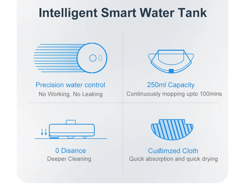 ABIR K30 Robot Vacuum Cleaner – 6500Pa LiDAR Smart Mapping, Self-Empty Station & Mop