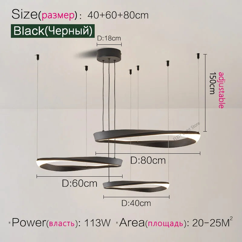 FLDY Modern LED Hanging Light | Round Pendant, Warm / Neutral / Cool White