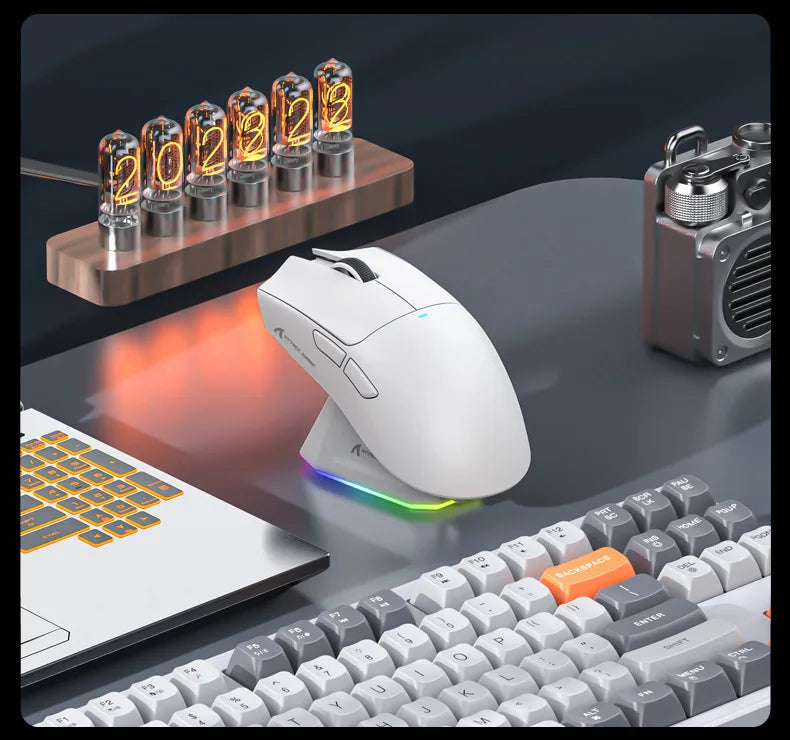 Attack Shark X11 Triple-Mode Wireless Gaming Mouse – PAW3395, 22,000 DPI, Magnetic Charging Dock