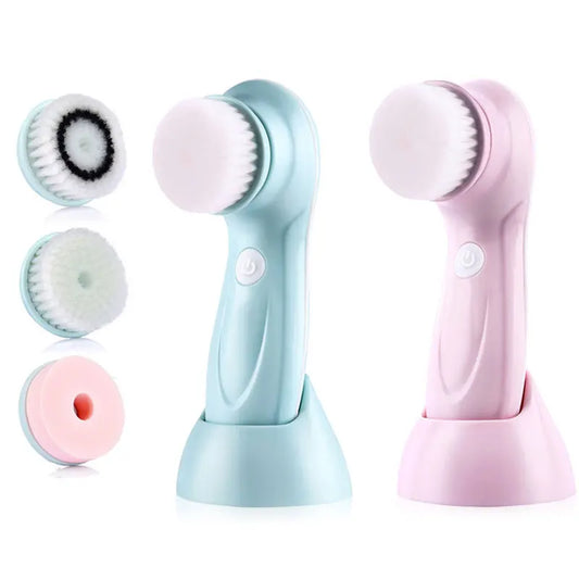 All-in-One Facial Cleansing Brush – Waterproof Exfoliating Face Cleaner