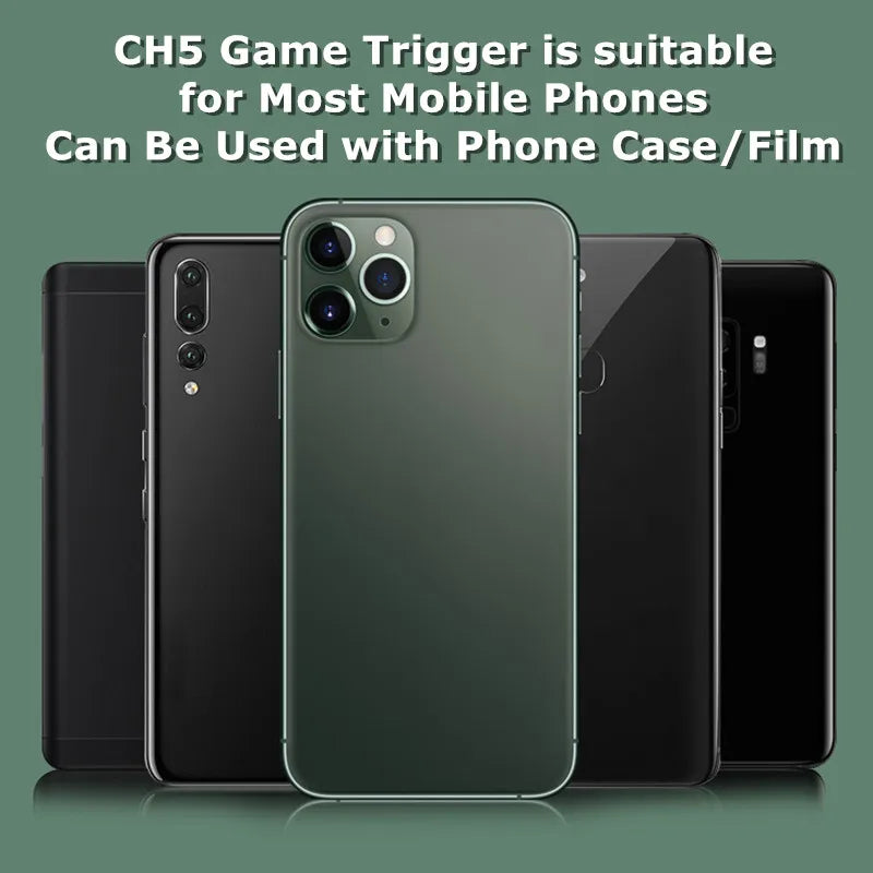 CH5 Mobile Phone Gaming Triggers – Plug & Play L1R1 Shooter Buttons for PUBG