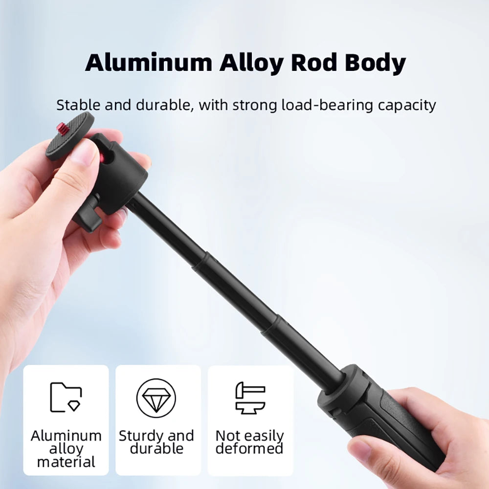 Extension Pole Tripod – Mini Lightweight Stand with 360° Ball Head