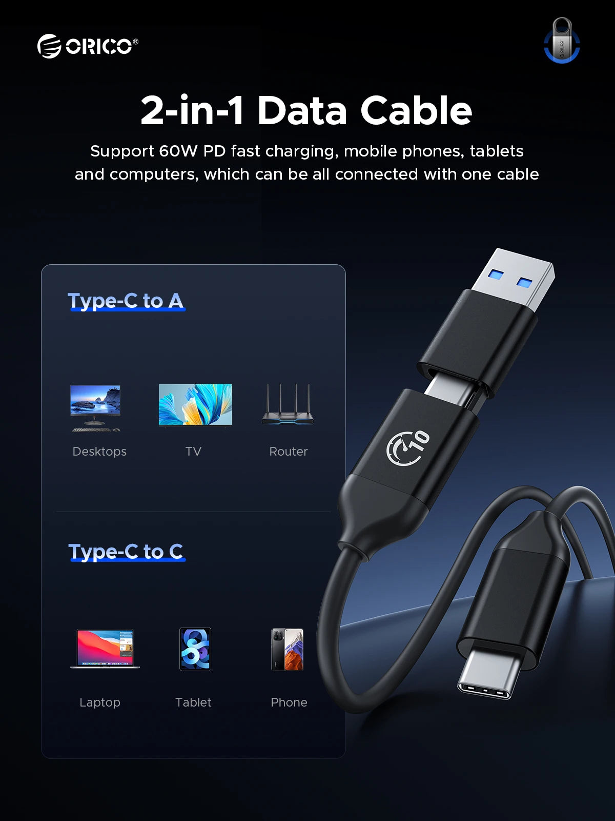 ORICO C10 / C5 USB 3.2 Portable SSD – 10Gbps High-Speed External Drive for Laptop & Desktop