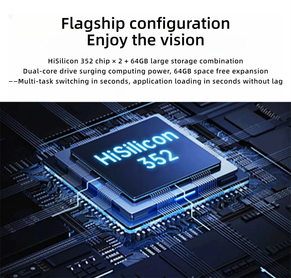 4K Smart Projector – 1600 ANSI, Android 12, WiFi 6, BT 5.2, Native 1080P