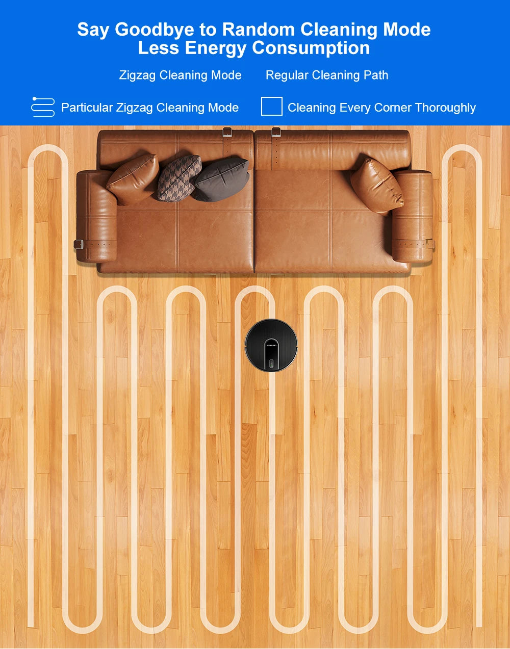 Liectroux N7S-U Smart Robot Vacuum Cleaner – Wet & Dry Mop, HEPA Filter, Alexa Ready