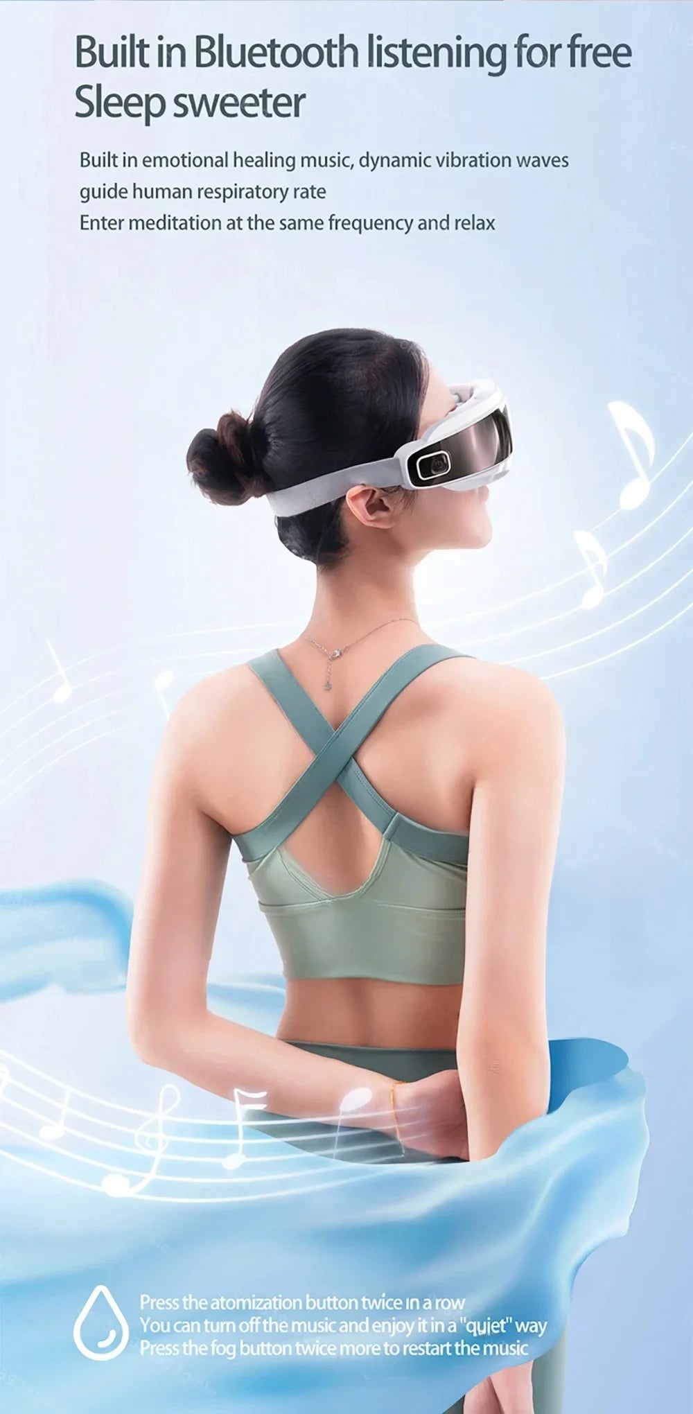 BXA / MERALL Eye Atomization Massager – Acupressure Glasses for Eye Relaxation