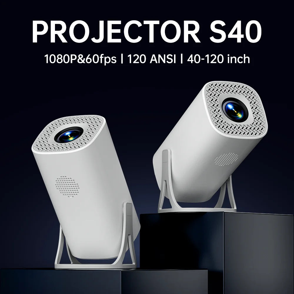 Smart Mini Projector – Android 11, 720P Native, 1080P/4K Support, BT 5.0