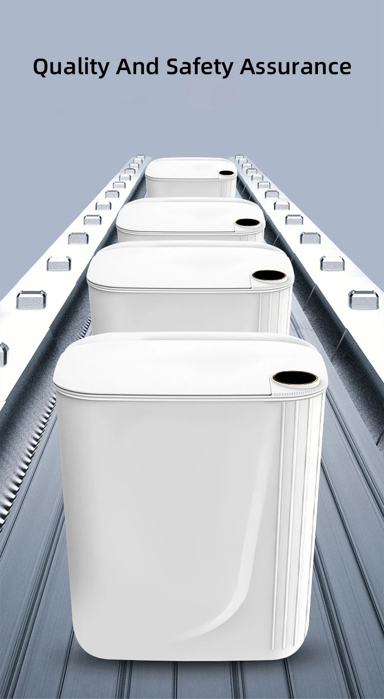 20L/18L Smart Sensor Trash Can – Touchless Induction Bin with Digital Display & Type-C Charging
