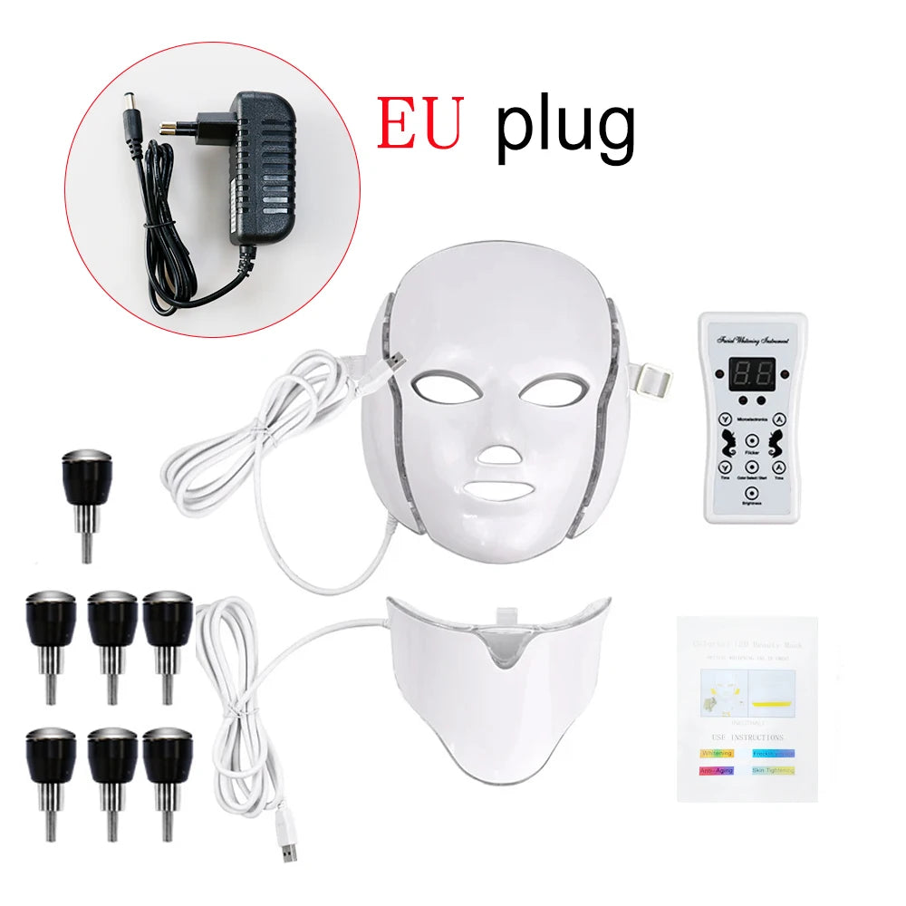 SANPKON LED Light Therapy Facial Mask – 192 LEDs, Skin Tightening & Acne Care