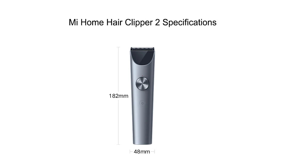 Xiaomi Hair Clipper 2 – USB-C Fast Charging, 19 Length Settings, Digital Display