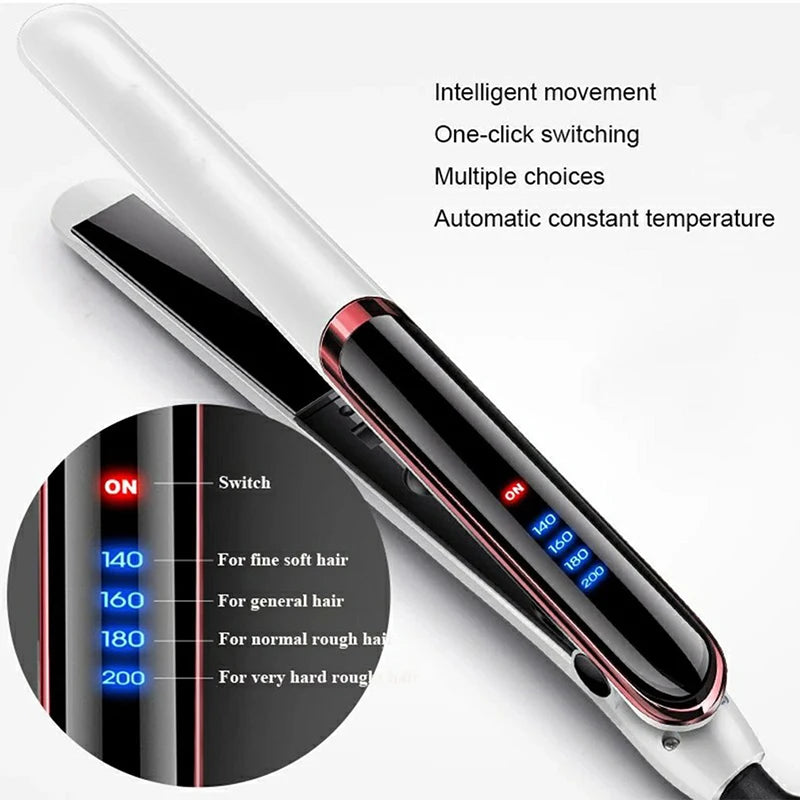 SCBWMG ST-016 Hair Straightener – Ionic Ceramic Plates, Fast Heat, Travel Ready