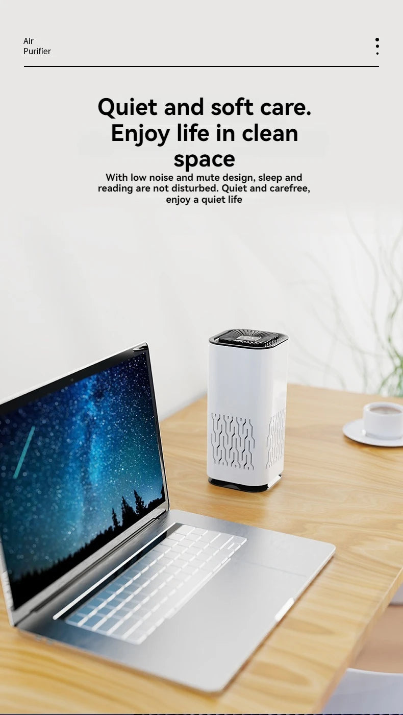 KUALOOL Compact Air Purifier – Portable Deodorizer for Car & Small Spaces