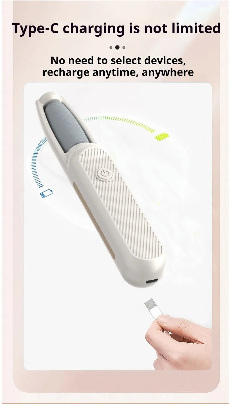 NSOUR Professional Electric Foot Callus Remover – Long Handle, Waterproof, 4 Heads