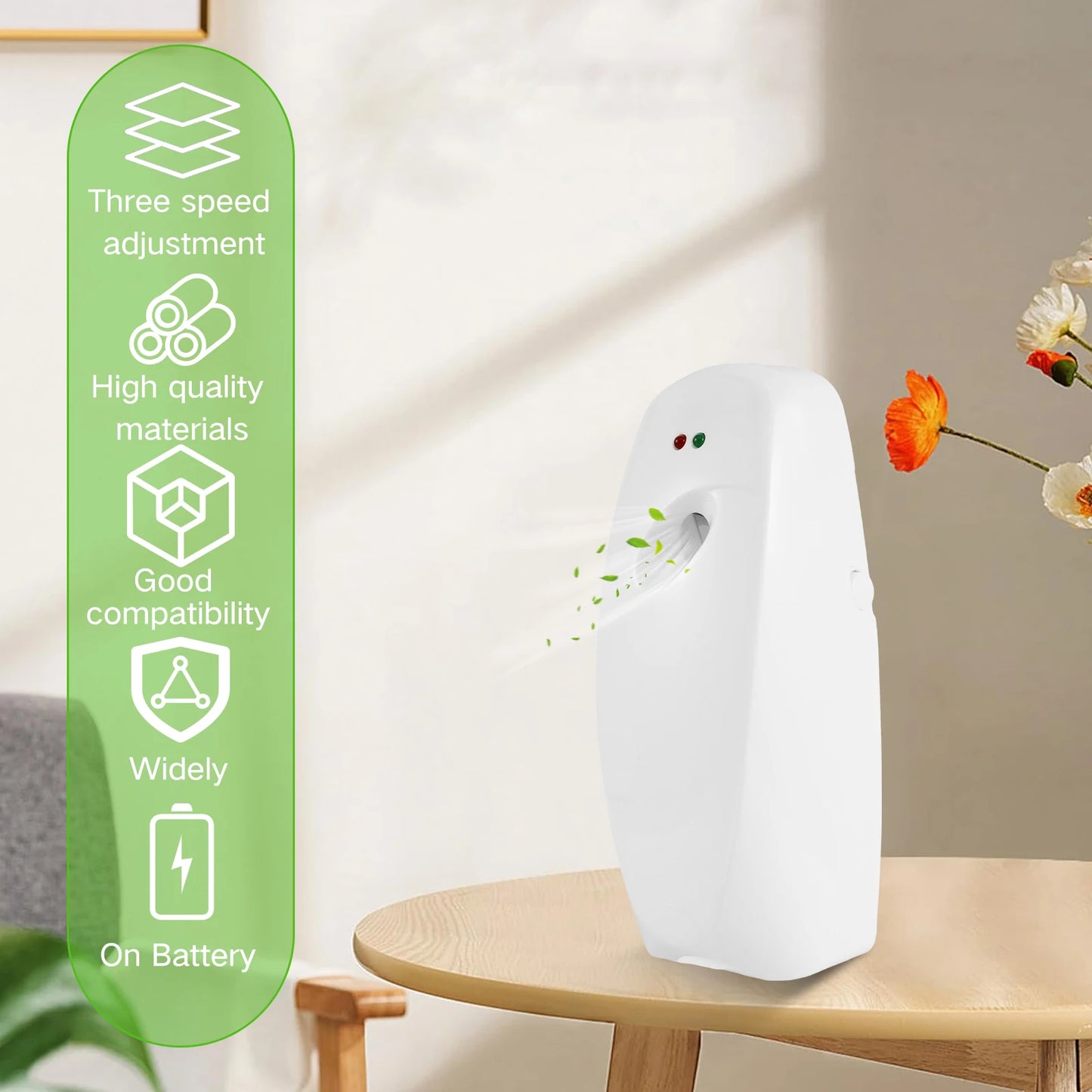 i Cafilas Automatic Air Freshener Spray Dispenser – 5/15/30 Min Timer, Battery Powered