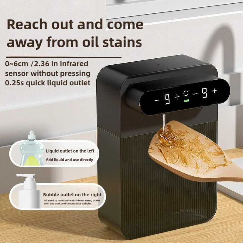Double Automatic Soap Dispenser – Touchless Dual Soap Dispenser for Bathroom & Kitchen