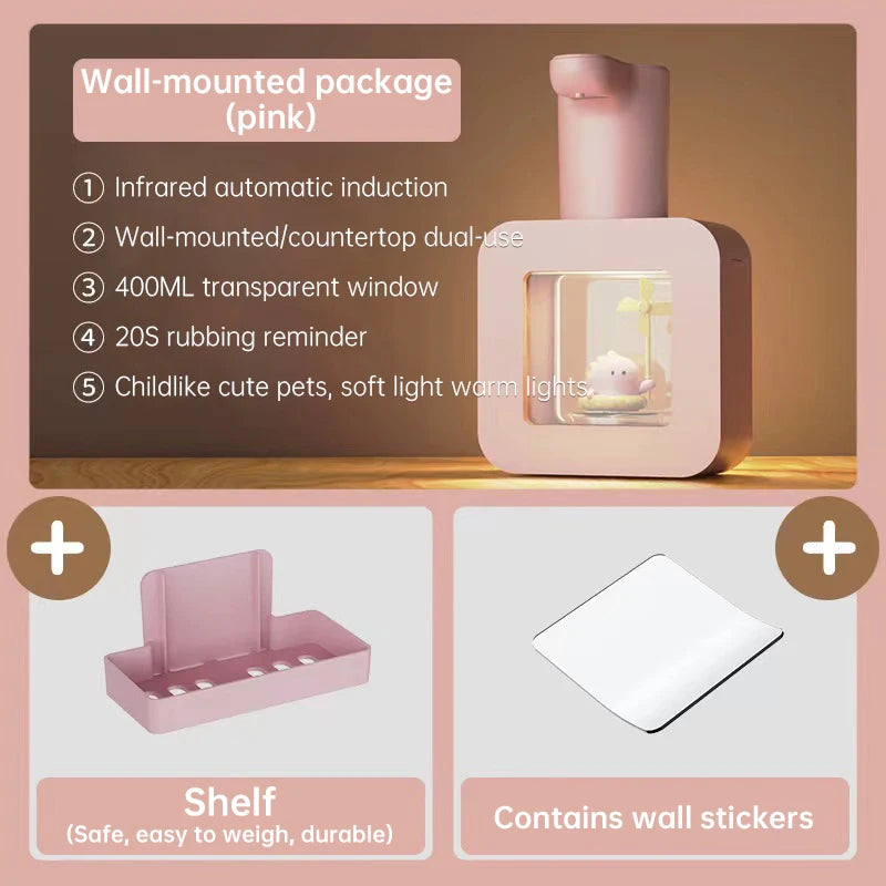 Cute Touchless Foam Soap Dispenser for Kids