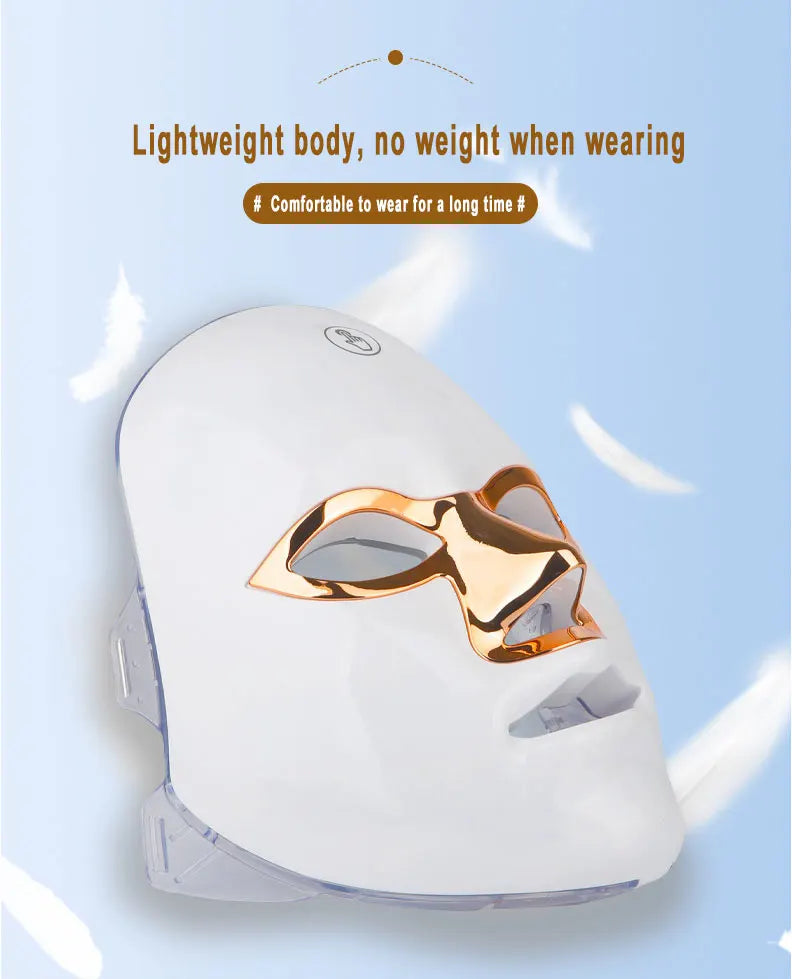 SOSCHI Home Use LED Beauty Mask – 7-Color Skin Rejuvenation & Brightening