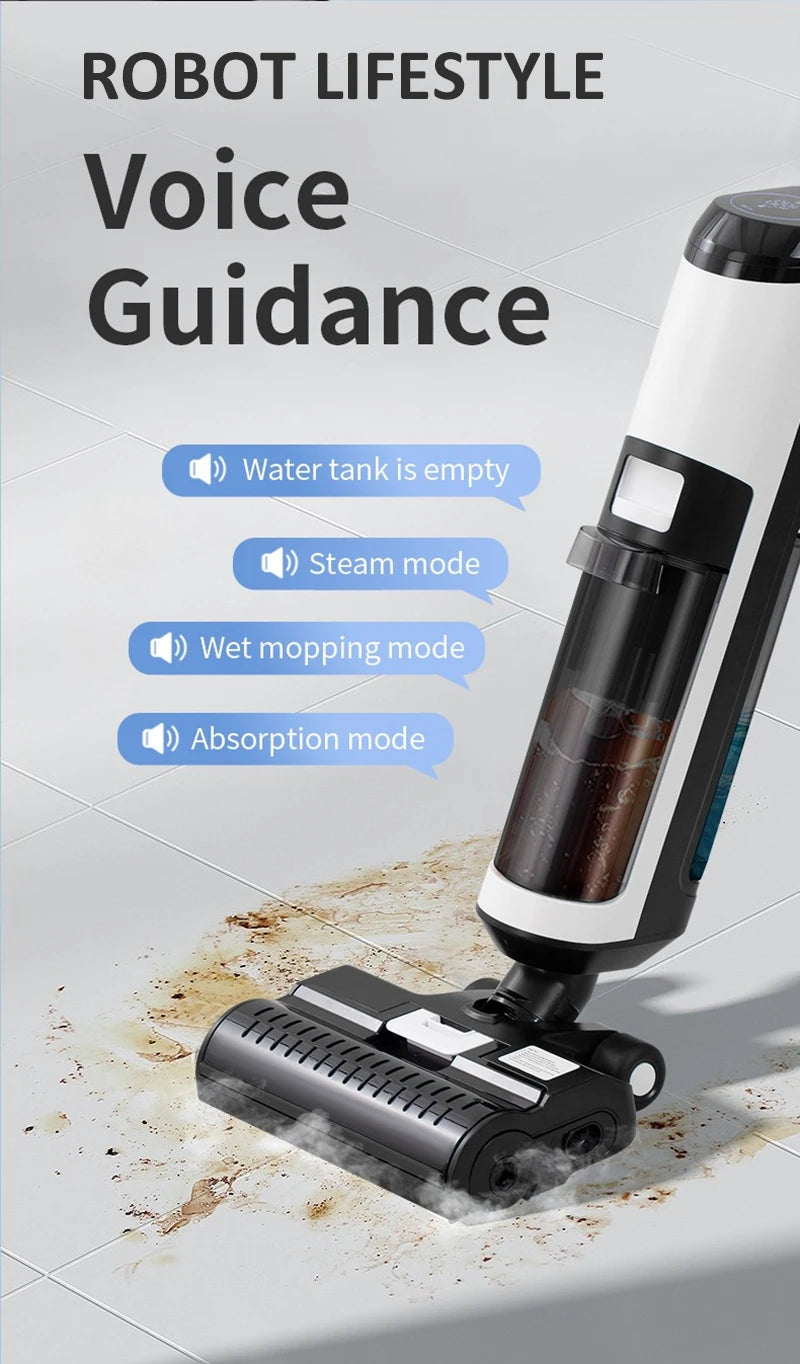 Robot Lifestyle RL9MAX 4-in-1 Steam Vacuum Cleaner – Wet Dry Cleaning, 14000Pa Suction