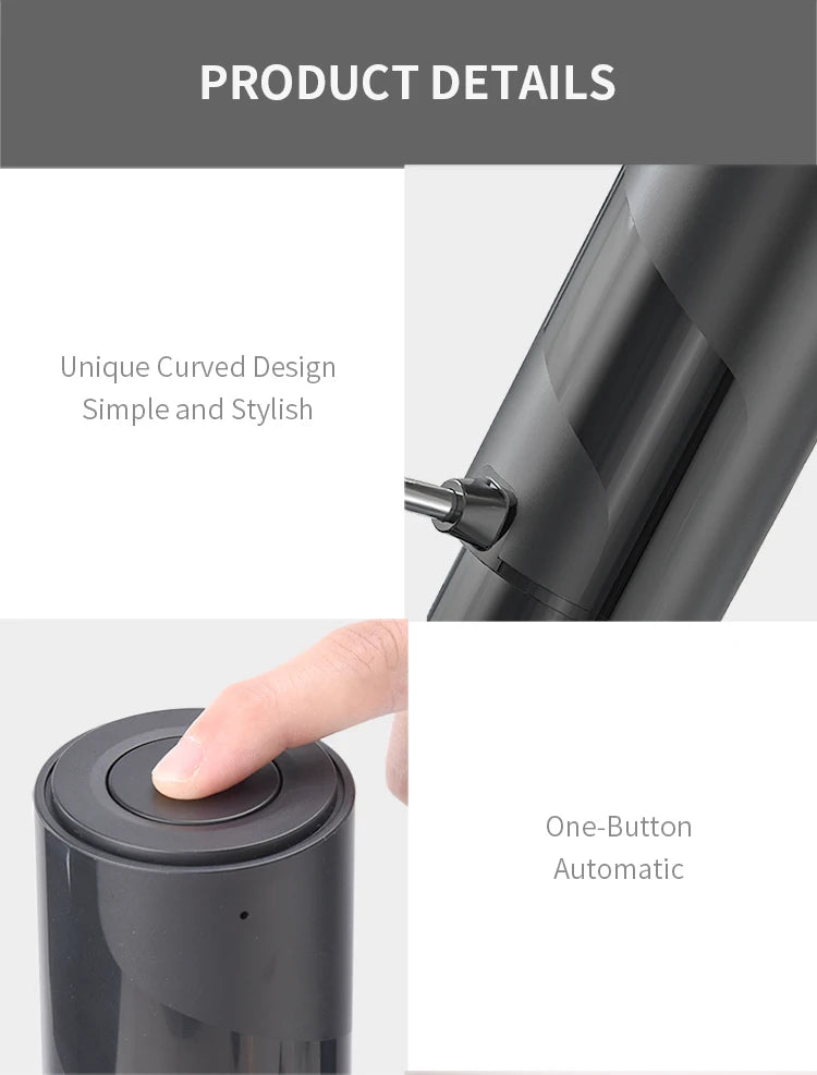 FLYMUYU Electric Wine Aerator Dispenser – USB-C Rechargeable One-Touch Automatic Wine Decanter