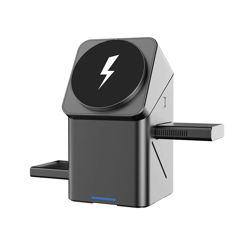 3-in-1 Magnetic Qi Wireless Charger Stand for iPhone Watch AirPods