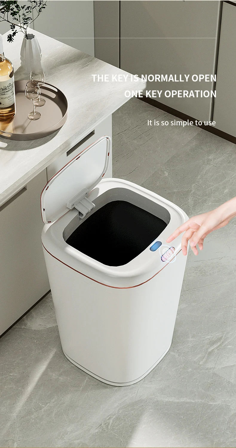 Large Smart Sensor Trash Can 20L / 35L / 40L – Touchless Automatic Garbage Bin for Kitchen