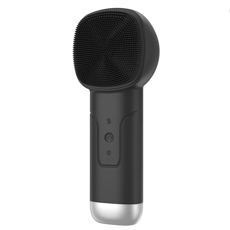 Alwafore Rechargeable Silicone Facial Cleansing Brush with Hot & Cold Compress – IPX6 Waterproof Deep Clean Tool
