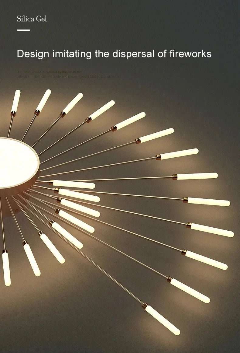 AuroraRealm Modern Black LED Ceiling Light | Large Diameter, Remote Control