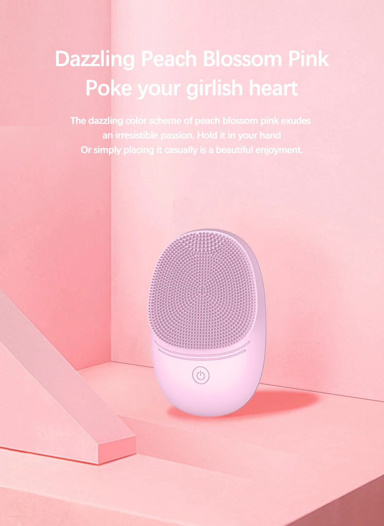 Silicone Sonic Facial Cleansing Brush – Battery Powered Deep Clean Skincare Tool