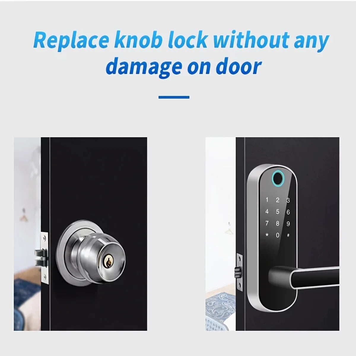 L.AOL.AU B05 Smart Fingerprint Door Lock – WiFi App, NFC & IP67 Waterproof