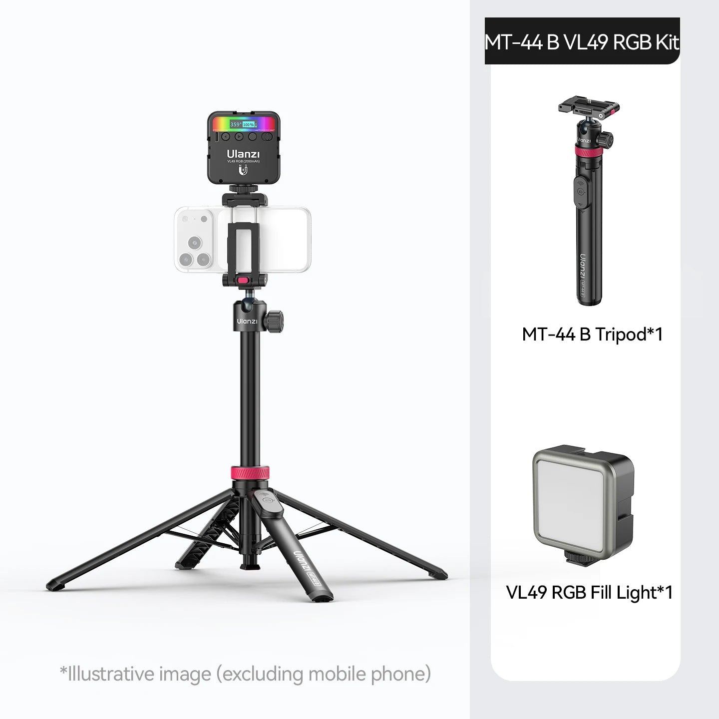 MT-44 B Auto-Deploy Tripod Pole – 1.5m with Bluetooth Remote