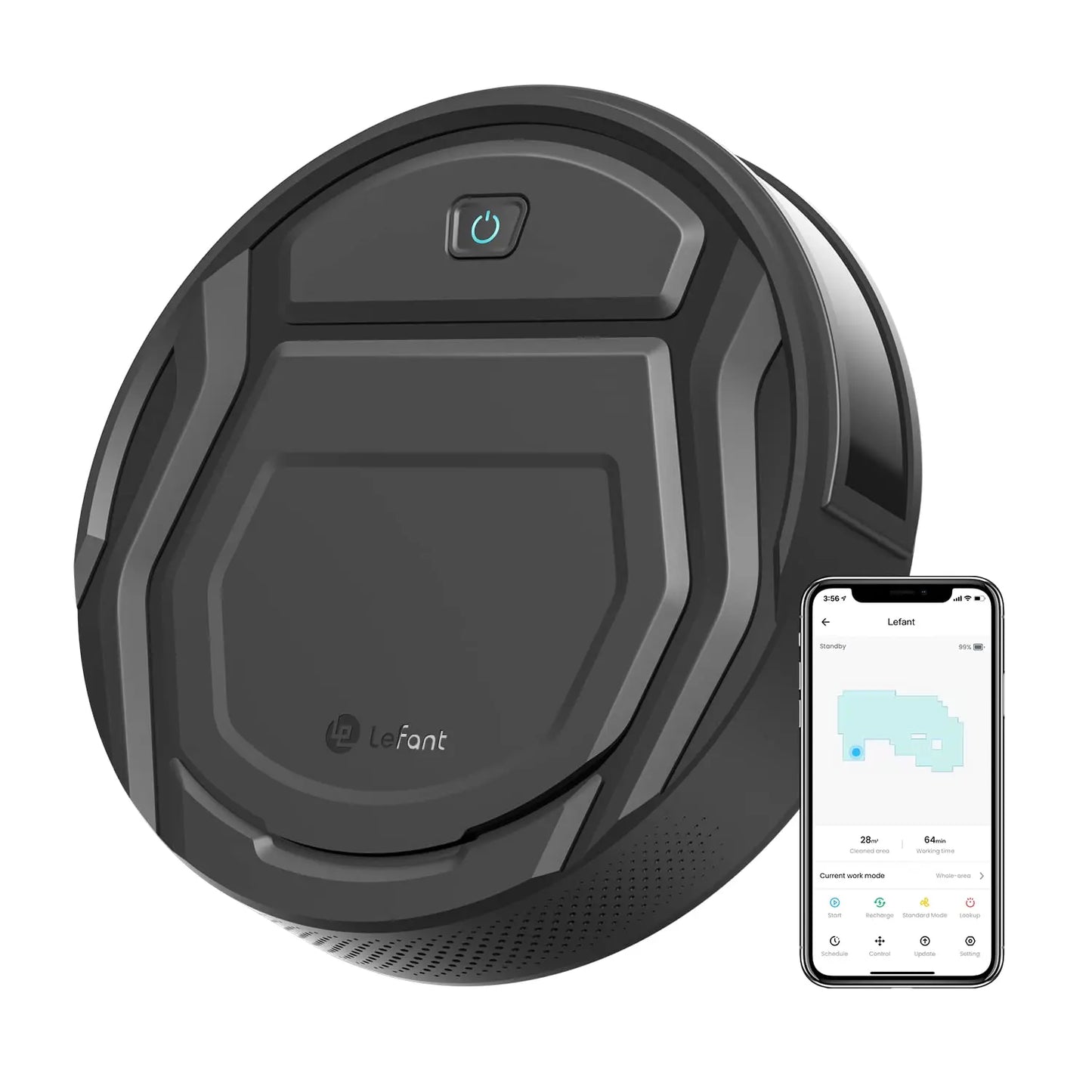 Lefant M210 Pro Robot Vacuum Cleaner – 2200Pa Suction, App & Alexa Control, Slim Design