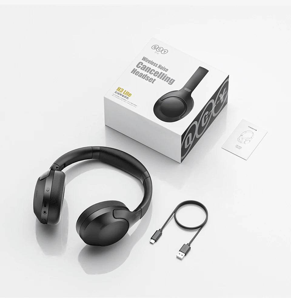 H3 Lite ANC Wireless Headphones – 60H Battery, Bluetooth 5.3, Dual-Device