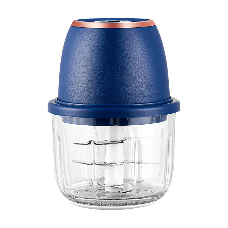 TINGBAI Portable Electric Garlic Chopper – 6-Blade USB-C Rechargeable Food Grinder