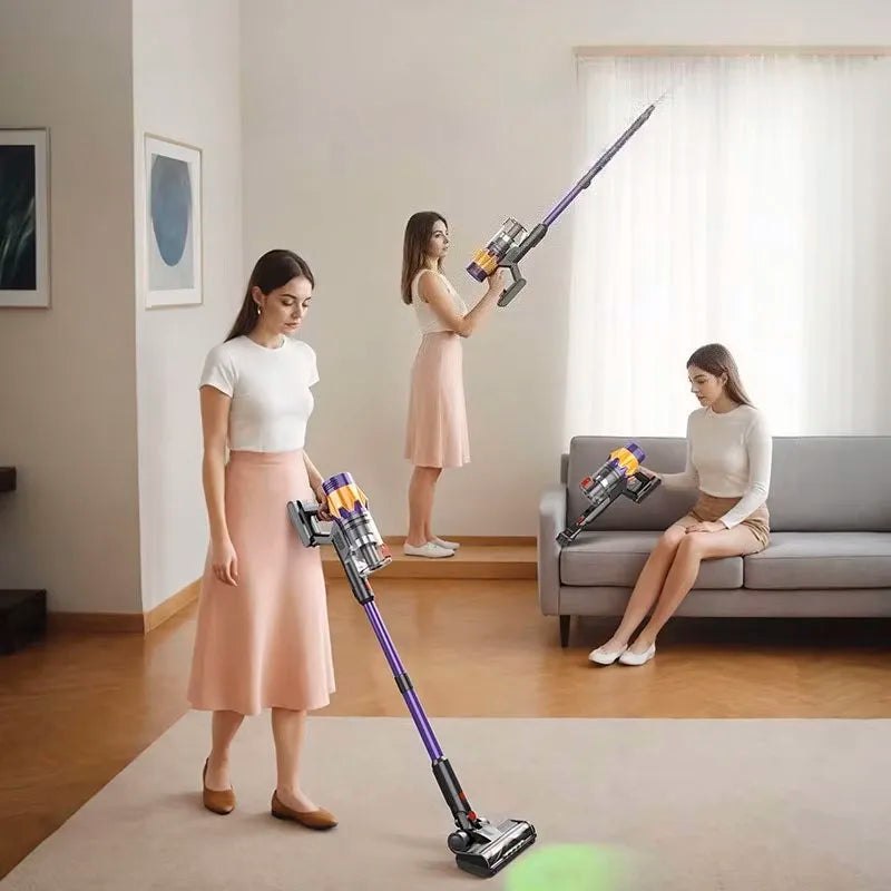 MPQU 550W Cordless Stick Vacuum Cleaner – 40-Min Runtime, HEPA Filter, Turbo Brush