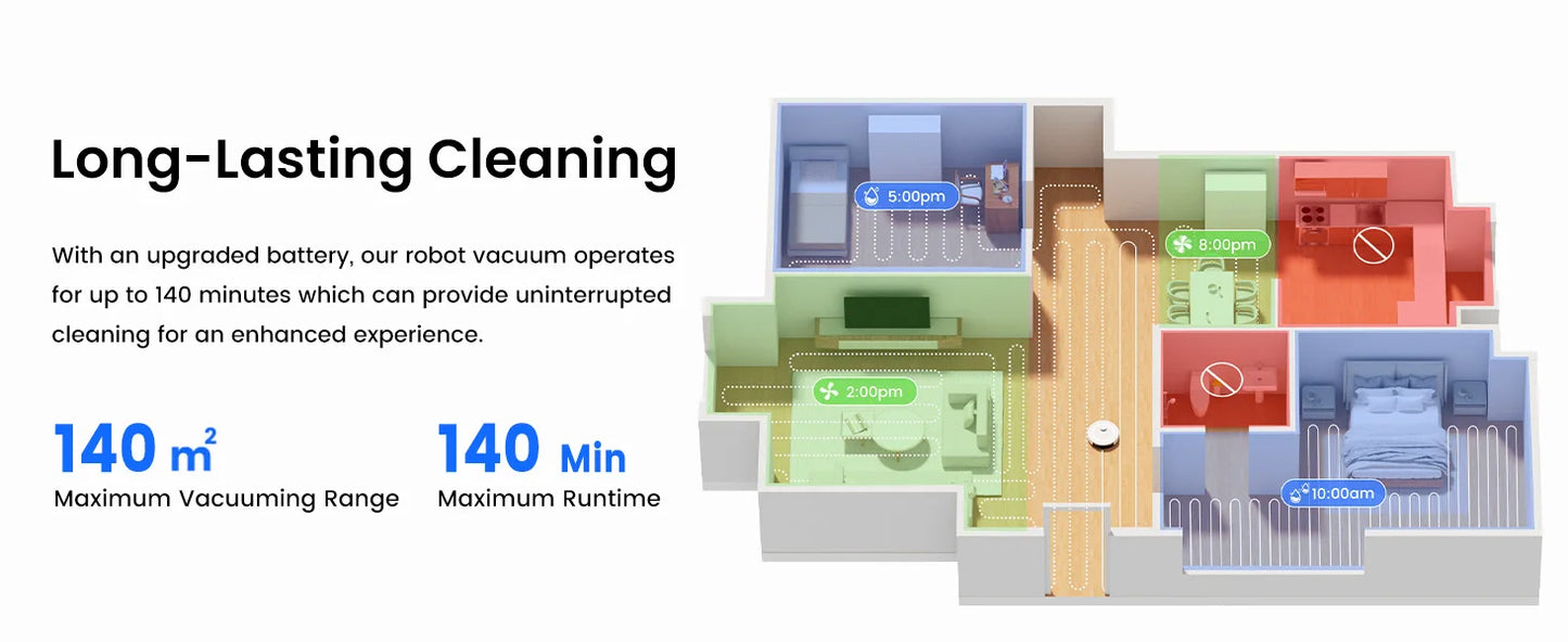 Lefant M2 Pro Smart Robot Vacuum Cleaner – LiDAR Navigation, Wet & Dry Cleaning, Alexa Ready