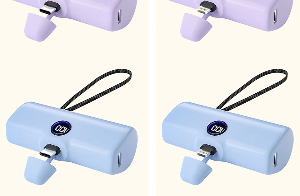 Pocket Power Bank 5000mAh – 18W PD Fast Charge for iPhone & Android