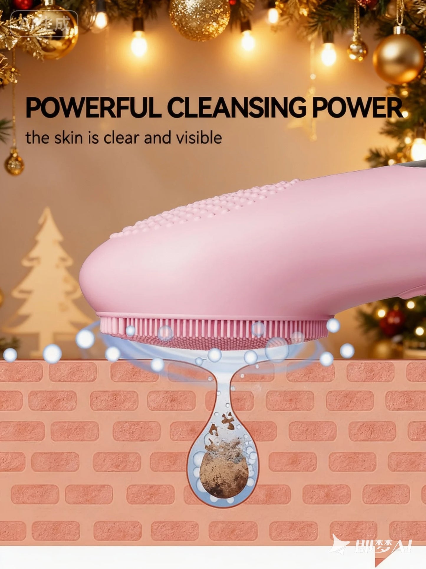 Portable Electric Face Scrubber – Silicone Exfoliating Facial Brush USB Rechargeable
