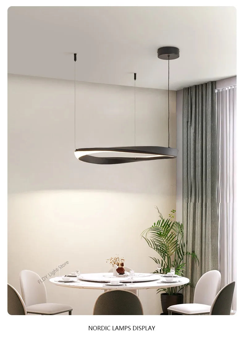 FLDY Modern LED Hanging Light | Round Pendant, Warm / Neutral / Cool White